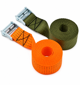 Sangle d'arrimage robuste en polyester avec boucle à came 50 mm 800 kg sans crochet pour transport de marchandises sur camion Fournisseur direct d'usine - Product Image 1