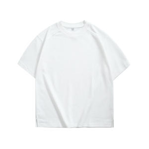 Venta al por mayor 270gsm hombres camisetas Unisex en blanco de gran tamaño de algodón de peso pesado Camiseta 100% algodón sólido para los hombres - Product Image 1