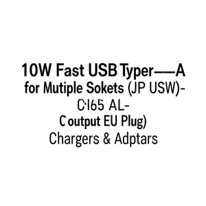 อะแดปเตอร์ชาร์จเร็ว 10W แบบ USB Type-A สำหรับปลั๊กหลายช่อง (JP US AU)-PD65W 3A Output ปลั๊กแบบ EU - Product Image 3