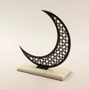Última Llegada: Set de Decoración Islámica de Metal para Ramadán y Eid, Luna Geométrica para Decoración del Hogar y Oficina - Product Image 2