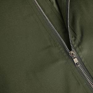 Venta al por mayor negro primavera otoño OEM personalizado hombres cremallera moda a prueba de viento hombres Scrunchy manga estilo Casual chaqueta de bombardero personalizada - Product Image 6