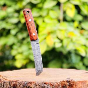 Cuchillo de Supervivencia y Caza de Acero de Damasco Hecho a Mano 2025, Duradero, con Funda de Cuero, Servicio OEM Personalizado, Garantía de 3 Años - Product Image 3