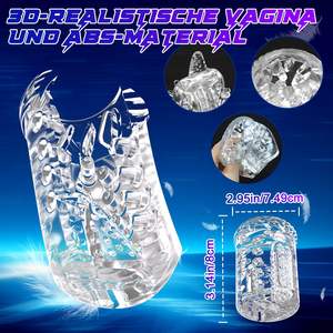 3D Realistic Vagina Stroker Mãos Livres Masturbando Dual Shock Vibração Empurrando Rotating Máquina Elétrica Masturbador para Homens - Product Image 5