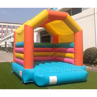 Château gonflable miniature à vendre, couleurs vives avec zone de rebond, prix bas, approvisionnement direct, structure de jeu compacte pour enfants