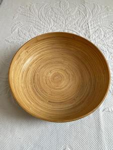 Bol décoratif en bois vert fabriqué à la main centre de table finition bois naturel plateau d'accent pour la décoration de la cuisine ou du salon à la maison - Product Image 5