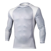 Jiu Jitsu brésilien BJJ Rash Guards Chemises de compression respirantes en nylon et spandex Rashguards MMA unis