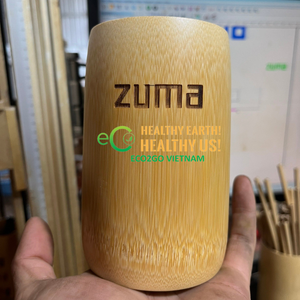 Échantillon gratuit Vaisselle Tasse écologique faite à la main Tasse en papier réutilisable pour boire/bambou avec logo gratuit Fabriqué au Vietnam - Product Image 5