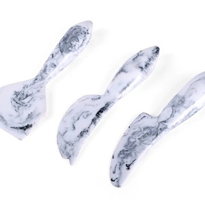 Ensemble de couteaux à fromage en résine époxy de style moderne 2026, motif en spirale artisanal, design élégant pour la maison, l'hôtel, le restaurant - Product Image 2