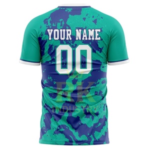 Uniforme Deportivo Personalizado de Alta Demanda para Unisex, Diseño Sublimado, Logotipo Personalizado, Nombre del Jugador, Camiseta de Fútbol 100% Poliéster - Product Image 3