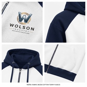 Ensemble haut à capuche et pantalon de survêtement en molleton 100% coton pour homme, tenue de sport d'automne pour la remise en forme, l'exercice et les loisirs - Product Image 5