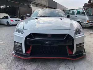 Kit lampu depan LED kap mesin bibir belakang Bumper modifikasi mobil Material PP untuk Nissan GTR R35 pembaruan ke Kit bodi gaya baru