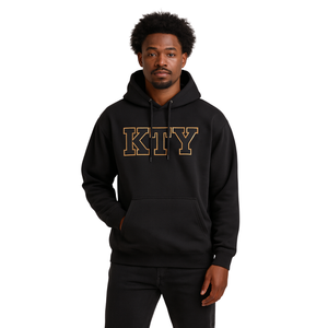Sudadera con capucha con letras Alpha APA bordadas, ropa de fraternidad griega negra Premium, ropa Divine Nine HBCU, letras griegas personalizadas - Product Image 1