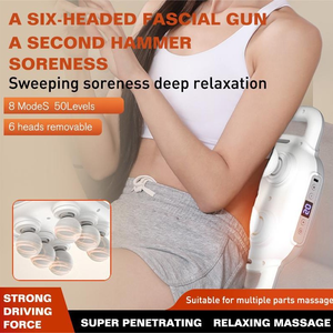 Estimulador masajeador de espalda 2025 para aliviar el dolor muscular en el cuerpo, relajación, presión corporal con 6 pistolas de masaje - Product Image 5