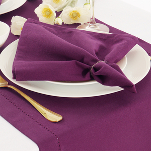 100% coton violet serviettes de table 18x18 doux durable moderne ferme linge de table pour un usage quotidien lavable pour le printemps été - Product Image 4