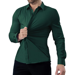 Chemise habillée pour homme, coupe ajustée, chemise habillée pour homme, chemise habillée professionnelle pour homme, chemise habillée à manches longues pour homme, chemise habillée de bureau - Product Image 2