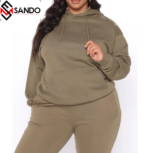 Unisex ecológico 100% algodón 530 gramos de dos piezas Fitness Jogger Gym Set con capucha pantalones de chándal opciones de talla grande conjuntos de Yoga - Product Image 5