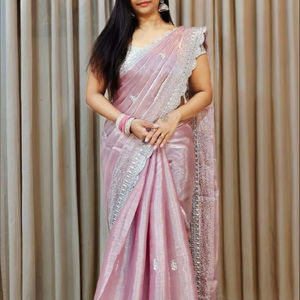 Indian Pakistani Saree For Fashion Lovers Designer Latest Traditional Indian Saree Exclusive Fancy <b>Party</b> Wear Bridal Wear Women - Product Image 1