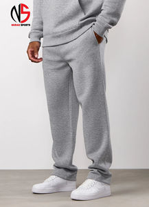 ชุดวอร์มผู้ชายแบบใหม่ ดีไซน์โลโก้สั่งทำ สีเทาอมม่วง  เสื้อฮู้ดดี้และกางเกงจ็อกเกอร์ทรงตรง ผ้าฝ้ายฟลีซ ทรงหลวม สไตล์ลำลอง  ที่นูรัก - Product Image 4