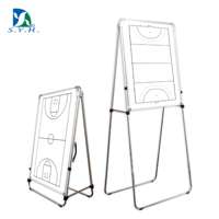 Pizarra Magnética Táctica Plegable y Ajustable Portátil SYH, Flip Chart de 176 cm con Marco de Aluminio, Equipo Deportivo para Campo
