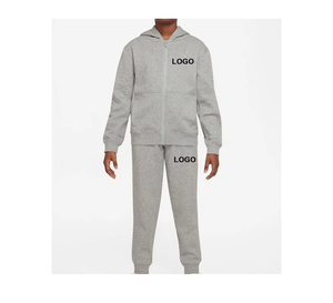 OEM personnalisé enfants survêtements garçons sweats à capuche et pantalons de survêtement avec fermeture élastique à la taille enfants vêtements ensembles enfants survêtement - Product Image 2