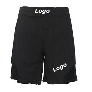 Pantalones Cortos de MMA con Cordón Elástico Sublimado de Primera Calidad, Pantalones Cortos de Boxeo con Textura Personalizada, Casuales, 100% Algodón Transpirable, Logotipo Personalizado - Product Image 1