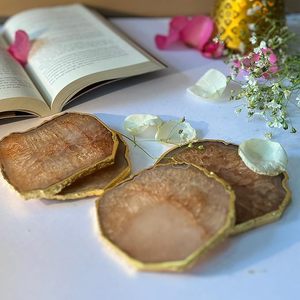 Sous-verre en résine élégant, style bohème, fait à la main, protège les meubles, résiste à la chaleur et à l'humidité, pour tables basses, salles à manger, prix bas - Product Image 3