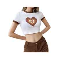 Crop top graphique premium, coton respirant mélangé à du polyester, streetwear pour adolescentes, crop tops tendance et élégants de haute qualité