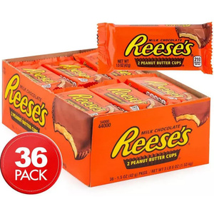 REESE'S <strong>Organic</strong> Milk Chocolate <strong>Peanut</strong> <strong>Butter</strong> <strong>Cups</strong> Candy, Non-GMO, 1.4 oz Pack (12 count)