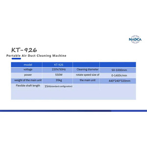 NADCA AB-204 Equipo de limpieza de conductos de aire eléctrico Nueva condición Tipo de limpieza manual Nombre de confianza en la industria - Product Image 3