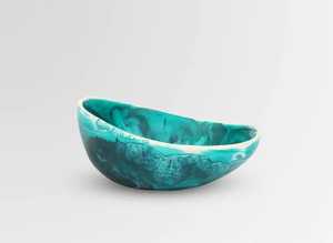 Tazón grande de resina para escarabajo, tazón tallado de cerámica, juego de cuencos desechables ecológicos para servir, regalo de negocios de estilo americano para el hogar - Product Image 2