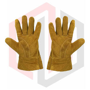 Guantes de seguridad para construcción y Jardín de soldadura Guantes de trabajo de cuero dividido de vaca - Product Image 1