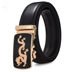 Men's Dragon Design Steel Buckle Genuine Cowhide Leather Waterproof <b>Dress</b> <b>Belt</b> Vintage Style Custom Leather <b>Belt</b> - Product Image 2