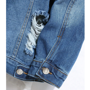 Primavera 2023, nuevo estilo, chaqueta vaquera informal de algodón para hombre, chaqueta vaquera informal para hombre superventas hecha de tela de lona - Product Image 3