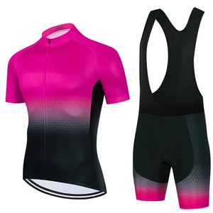Gran oferta, conjunto de Jersey de ciclismo Unisex, verano, transpirable, que absorbe el sudor, bicicleta MTB, manga corta, 100% poliéster, talla grande, ciclismo OEM - Product Image 5