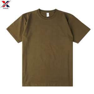 Camiseta Básica de Cuello Redondo para Hombre, Impresión Digital Personalizada, Color Liso, Sin Marca, Tejido de Punto Suave, 100% Algodón, Corte Holgado - Product Image 1