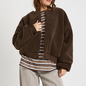 Nuevo Diseño, Venta al por Mayor, Chaqueta de Invierno, Chaqueta Bomber Sherpa Personalizada para Mujer, Impermeable, Transpirable, Resistente al Viento, Precio de Fábrica 2026 - Product Image 1