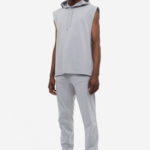 Pantalones de chándal de algodón ajustados, ropa de calle OEM, pantalones de yoga con patrón recto - Product Image 1