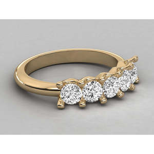 Anillo de Diamantes Brillantes Cultivados en Laboratorio de 14K para Mujer - Product Image 1