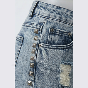 Jeans pour hommes personnalisés streetwear, pantalon en denim de coton de haute qualité, vente chaude pour un usage décontracté, fournisseur en gros - Product Image 5