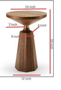 ชุดเฟอร์นิเจอร์ไม้ปรับแต่งได้สำหรับห้องนั่งเล่นชุดโลหะโต๊ะข้างกาแฟขนาดแตกต่างกันห้องรับประทานอาหารวิลล่าอพาร์ทเม้นท์ - Product Image 4