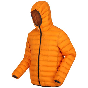 Chaqueta acolchada informal con logotipo personalizado para hombre, prendas de vestir gruesas y cálidas para exteriores con cuello levantado y cremallera para otoño, servicio OEM disponible - Product Image 6