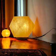 Mini lampes USB en forme de diamant de sel de l'Himalaya, lampe de sel en cristal décorative en forme de diamant de l'Himalaya 100% pur - Product Image 5