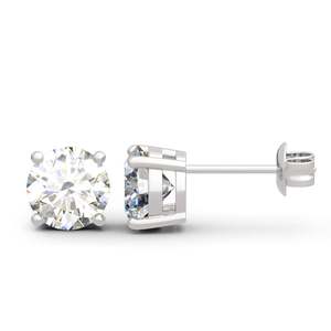 Boucles d'oreilles clous Jeulia Vintage en opale et diamant en forme de cœur en or 18 carats - Product Image 2