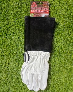 USA Direct Manufacturer Direct Sales Leather <b>Gloves</b> Protective Safe Cowhide Sheepskin Two-layer Cowhide Welding <b>Gloves</b> - Product Image 3