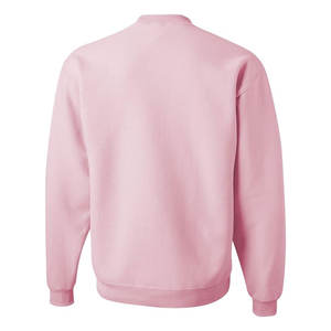 Sudaderas de algodón rosa claro para hombre, precio al por mayor, sudaderas de cuello redondo en blanco personalizadas, sudaderas a granel para hombre a la venta - Product Image 4