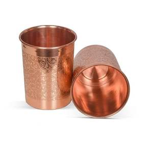 Verres en cuivre pur 100% pour bars et maisons Verres en métal martelé avec une finition polie ou brossée de la meilleure qualité - Product Image 5