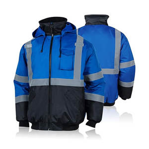 Chaqueta impermeable de seguridad de alta visibilidad de invierno para hombre con mangas largas Chaqueta DE TRABAJO DE SEGURIDAD reflectante - Product Image 2