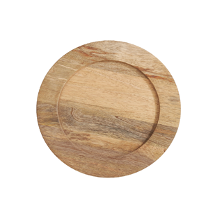 Assiettes de chargeur en bois Décoration de table Assiettes de chargeur de style bois Articles de fête ronds et utilisation - Product Image 3