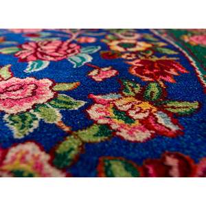 Gulmarg Handmade <b>Silk</b> Rugs <b>Green</b> Floral Pattern Rectangular Hallway Patchwork Design for Home Living Room Skps-196 - Product Image 2