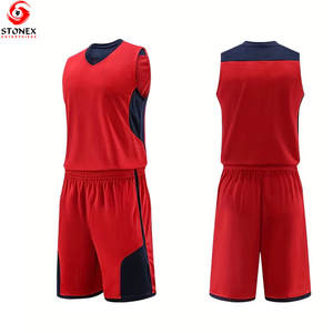 Uniforme de basket-ball sur mesure avec logo, nouveau design, vêtements d'équipe, 100% polyester, respirant, antibactérien, séchage rapide, unisexe - Product Image 1